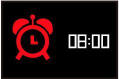 the day; Press the touch key to enter  ❽ Alarm Clock Icon Display the