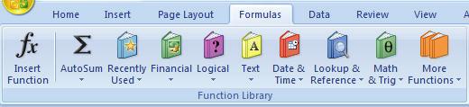 On the Formulas tab, in the Function Library group click the AutoSum drop-down list and choose on Sum 3. Drag-select cells B22 through B23 4.