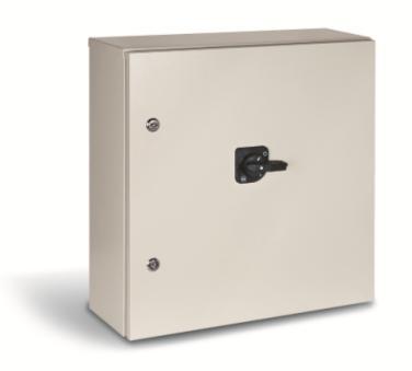 Pag.6 ISOLATORS Series High rating enclosed switches from 16A up to 160A A new range of sheet steel hinged enclosed switches for high rated current is available from 160 up to 1600A.