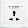 13A * AC294-S socket outlet AC227 2 gang BS single