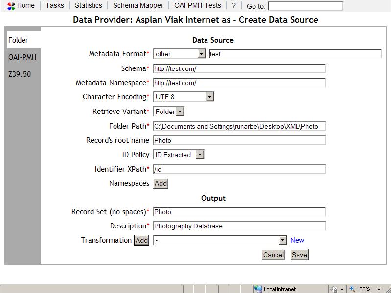 Step 3!!! Configure your Data Source as shown above.