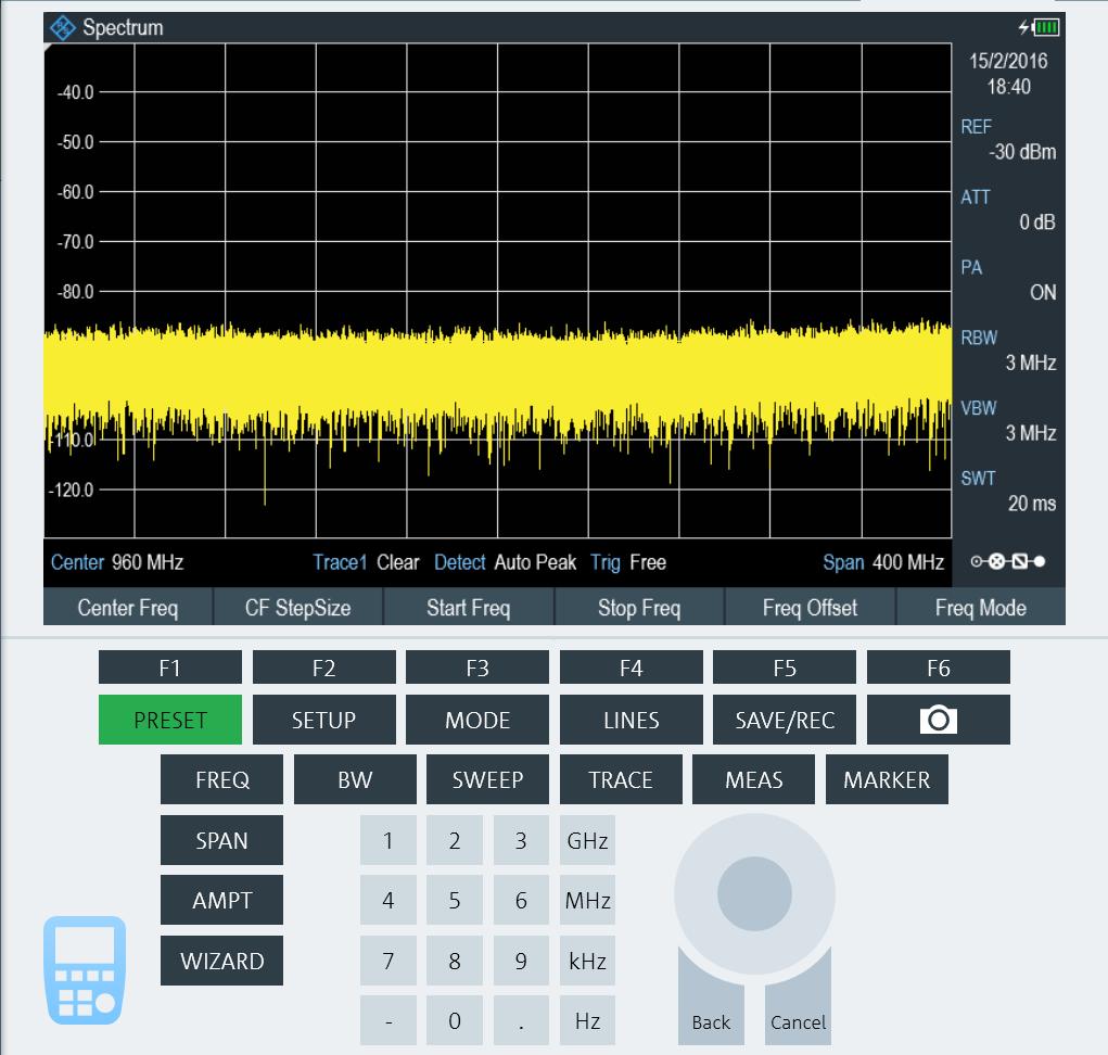 Working with Instrument Figure 4-9: Remote display of the instrument 4.6.1.
