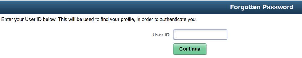 Click Find User ID/Username under First Time User 4.