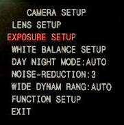 Under [Lens Setup] the Sub menu allows to interact with different lens functions.