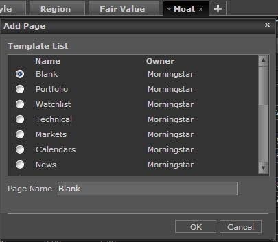You can also delete, rename or add pages to the template at any time.