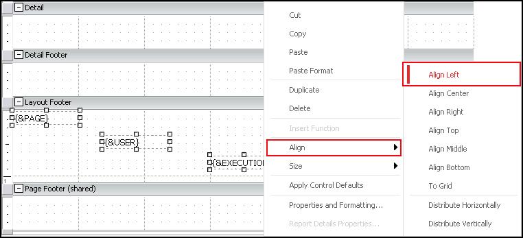 Alignment and Distribution You can align several objects at a time by selecting them and performing one of the following actions: Right-click the objects, select Align, and then choose an option.