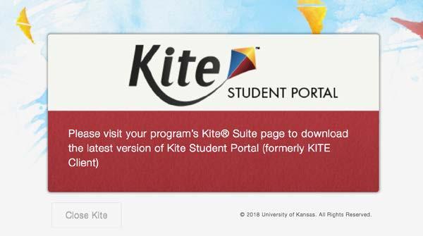 3 Updating Previous Versions Kite Student Portal 6.0 requires a new installation.