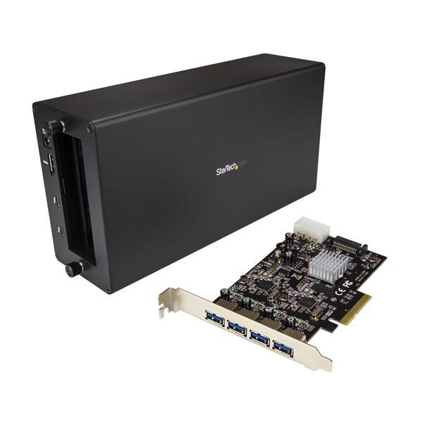 Thunderbolt 3 to PCIe USB 3.1 Adapter - Chassis + 4 Port Card Product ID: BNDTBUSB3142 Connect your Thunderbolt 3 enabled computer to external USB 3.