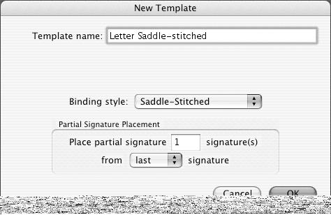 Activity 1: Creating a Saddle-Stitched Template 57 Flat Work The flat-work binding style is used for unfolded signatures. Flat work does not have any binding.