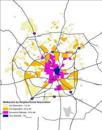 Neighborhood 50 of 386 (14%) San Antonio neighborhood associations have a Walk