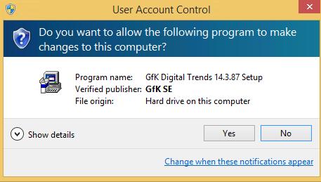 On Windows XP, you may receive the message "You cannot install this software, because you do not have administrator rights" if you work with a limited user account.