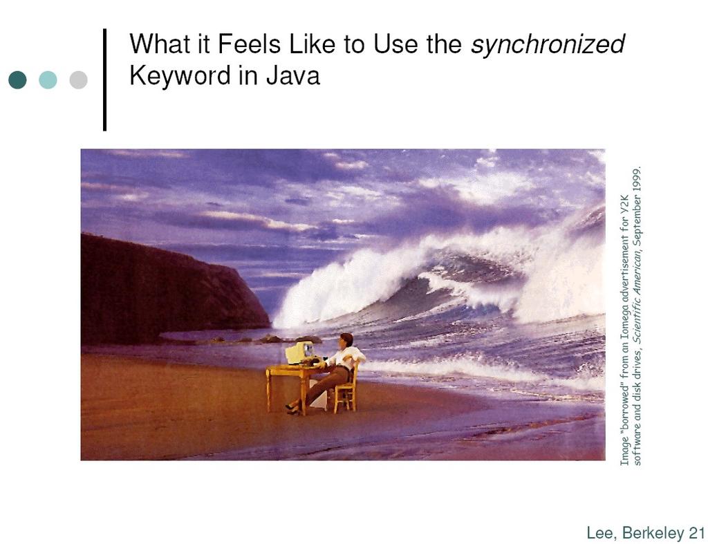 What it Feels Like to Use the synchronized Keyword in Java