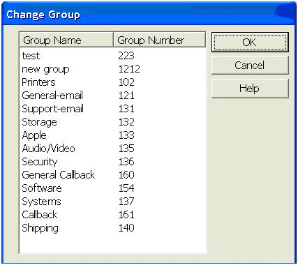 Chapter 2: Monitoring Activity The Change Entity dialog box appears, showing the list of entities not yet included in the report.