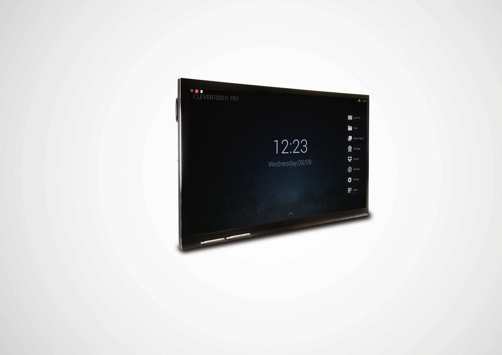 The Clevertouch Pro has a specially designed user interface, powered by Android, and written to be simple and