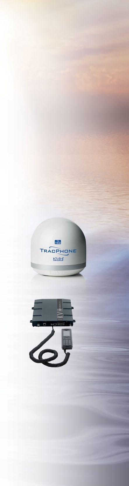 KVH TracPhone FB150 the newest in fast, reliable, small & affordable maritime satellite communications With KVH s new ultra-compact satellite communications system the new TracPhone FB150 even small
