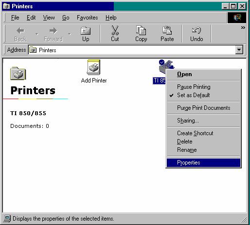 19. Right-click the printer icon. Select Properties. 20. Click the Paper tab. a.