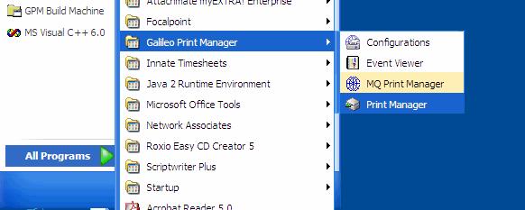 Getting Started with Galileo Print Manager GPM is now installed and configured.
