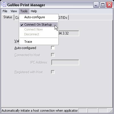 MQClient can be set to automatically content to the Apollo or Galileo host when a client server or