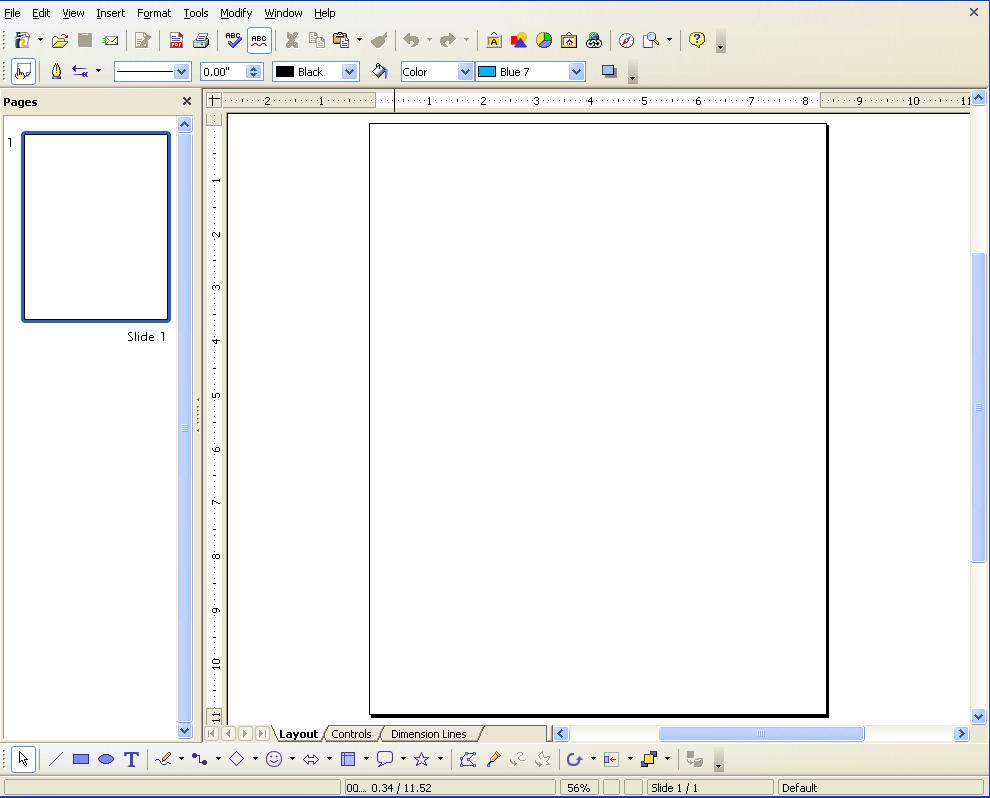 The Workplace The Workplace The main components of the Draw interface have the appearance shown in Figure 1.
