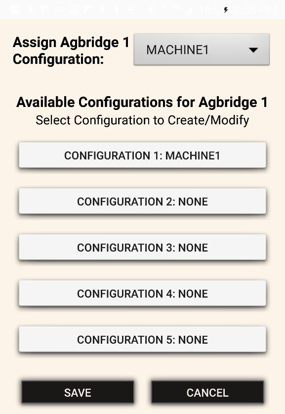 Use one AGBRIDGE Drive for up to 5 different machines AGBRIDGE Drives are sequentially numbered AGBRIDGE1, AGBRIDGE2, AGBRIDGE3, etc.