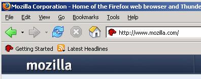 1 Starting and closing Firefox As the program starts a so-called default page will normally open as well. Here the default page is the home page of Mozilla Corporation.
