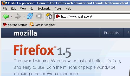 1 Starting and closing Firefox Figure 1-5 Click the Home page button. 6 Click the Home Page button on the Navigation Bar as shown in Figure 1-5 above.
