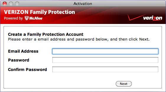 12 Verizon Family Protection Installation Guide Activating your software We'll ask you to activate Family Protection immediately after you install it for the first time.