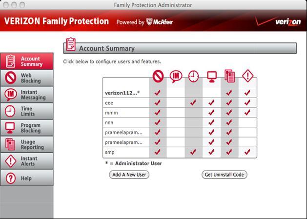 Chapter 3 Installing Family Protection 13 After you install your software, you will need to set up Verizon Family Protection.