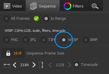 SEQUENCE EXPORT Export your frames as a sequence of JPG, PNG, TIFF or WEBP images Applicable to: AnimaShooter Capture, AnimaShooter Pioneer 1.