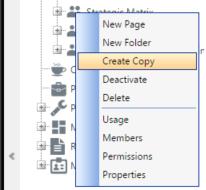 to another or rearrange pages within an existing workgroup. In order to move a page simply hold down left click on the page and drag the page to the desired location and release.