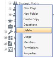 15 Portal Framework v6.0: Workgroup Manager s Guide Deleting Workgroups In order to delete a workgroup right-click on the workgroup you wish to delete and then click Delete from the drop down.