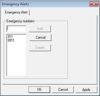 Type in a number that is considered as an Emergency