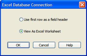 When you select an Excel file using Browse button, you will get a dialog prompt as: Figure 10: Excel Selection Here, when you select