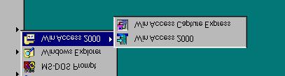 These two icons are the programs of Win Access 2000. 2. Win Access 2000 Capture Express: this is the captures express program icon.