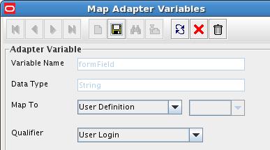 2.1.8. Click on Save 2.1.9. Select the line in Adapter Variables and click on Map 2.1.10.