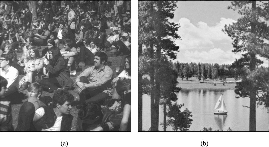 492 IEEE TRANSACTIONS ON IMAGE PROCESSING, VOL 20, NO 2, FEBRUARY 2011 Fig 7 Watermarked images produced by the proposed two schemes, respectively, (a) crowd (b) lake Fig 8 (a) Tampered crowd with =