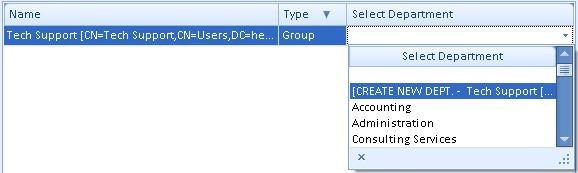 To import from specific Organizational Units or Groups in Active Directory and import users to departments based on their Organization Unit, perform the following: Click on the Edit button in the
