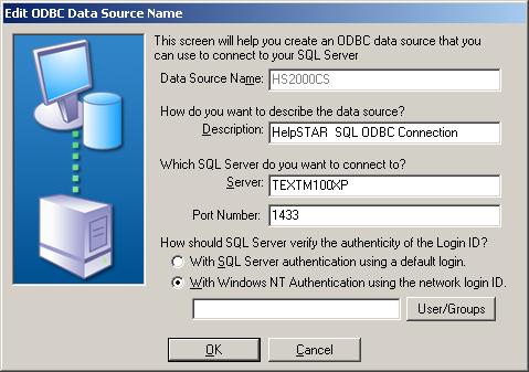 Database Setup for Windows Authentication: 1.