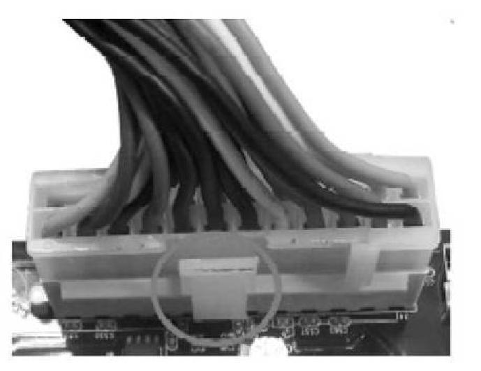 Figure 2:24-pin power plug (2) ATX12V (8-pin block): ATX12V Type