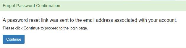 The Provider Portal user must know the email address used for the account.