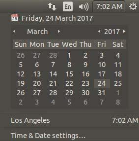 Update Date and Time by clicking on the time on the upper right-hand corner then click Time & Date settings 2.