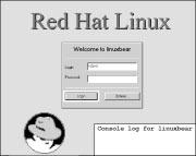 Chapter 1 For the Very First Time Provided you selected automatic start of X-Windows, when the installation program reboots after a startup process, you will see the Red Hat logon screen (Figure 1.