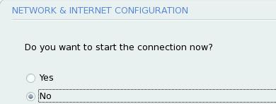 recommended configuring it manually in static mode.