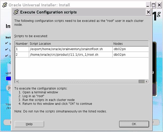STEP 12 : EXECUTE CONFIGURATION SCRIPTS ON ALL NODES ONE BY