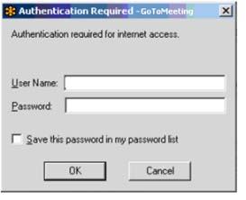 ) If you re using GoToWebinar in a corporate or network security environment, try running the GoToMeeting Connection Wizard to determine the ideal connection settings for your protected network.