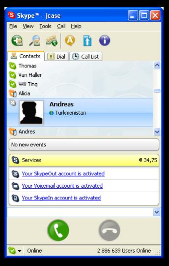 Skype Niklas Zennström and Janus Friis in 2003 Developed by KaZaA Instant