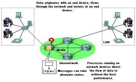 End Devices and their Role on the Network The network devices that people are most familiar with are called end devices.