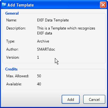 Pages: 40/49 6.2 How to add a template? Adding templates is very simple in SMARTdoc. Just drag a XML file on SMARTdoc.