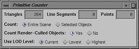 Checking the Polygon Count Checking the Polygon Count The Primitive Counter lets you check the polygon count for individual objects or all the objects in your scene.