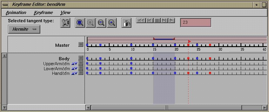 Selecting, Copying, and Pasting Keyframes Try It! inserts the Paste selection at the current time, extending the animation the length of the pasted section.